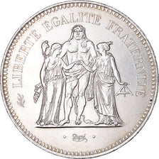 Coin, France, Hercule, 50 Francs, 1974, Paris, MS(63), Silver, KM:941.1