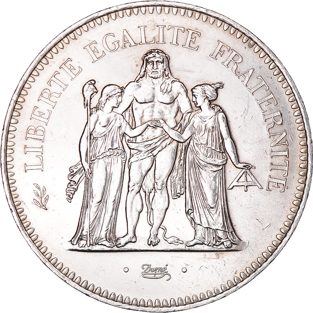 Coin, France, Hercule, 50 Francs, 1979, Paris, MS(63), Silver, KM:941.1