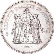 Coin, France, Hercule, 50 Francs, 1979, Paris, MS(63), Silver, KM:941.1