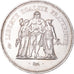 Moeda, França, Hercule, 50 Francs, 1976, Paris, MS(63), Prata, KM:941.1