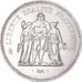 Coin, France, Hercule, 50 Francs, 1975, Paris, MS(63), Silver, KM:941.1