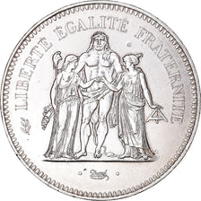 Münze, Frankreich, Hercule, 50 Francs, 1975, Paris, VZ+, Silber, KM:941.1