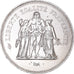 Münze, Frankreich, Hercule, 50 Francs, 1975, Paris, VZ+, Silber, KM:941.1