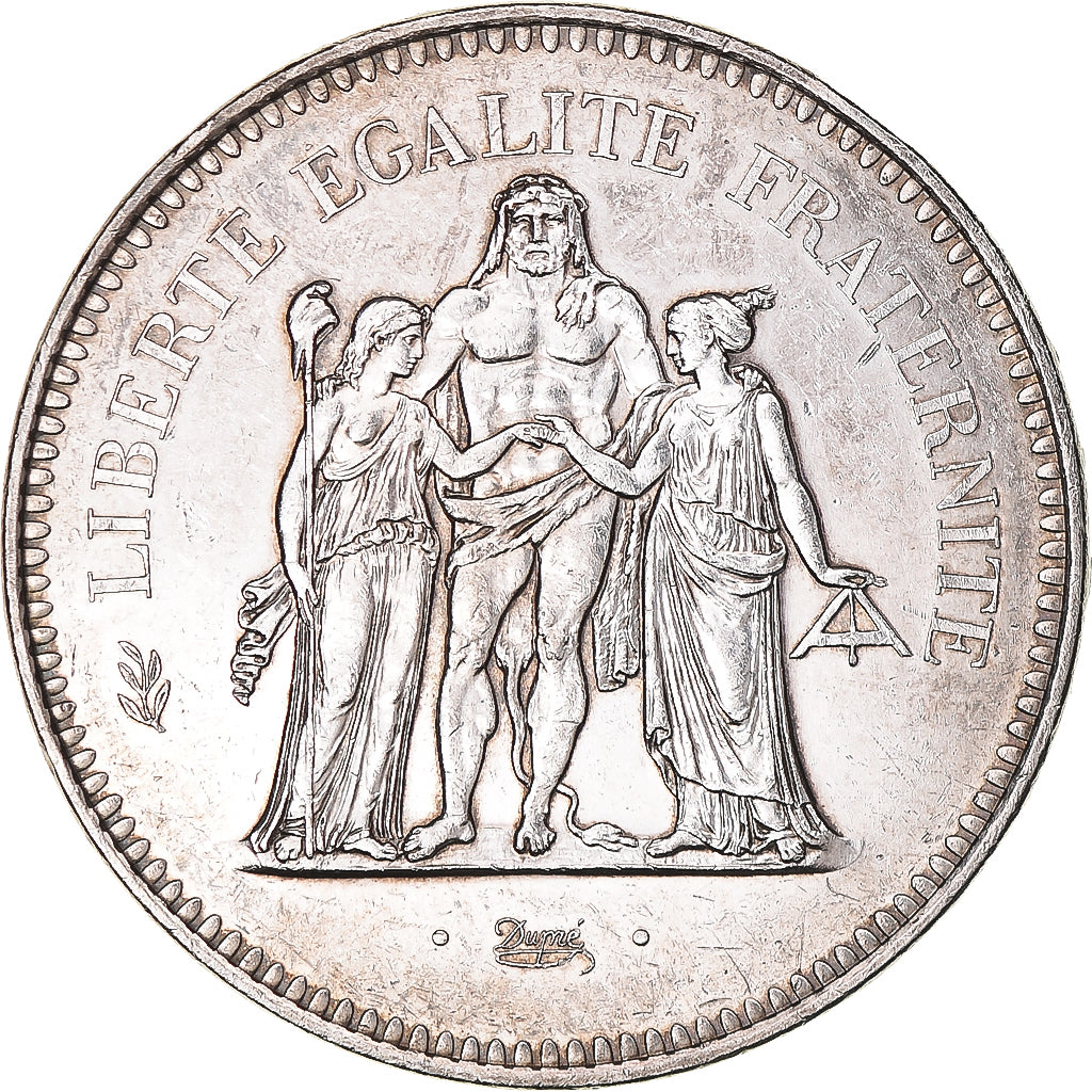 Coin, France, Hercule, 50 Francs, 1978, Paris, MS(60-62), Silver, KM:941.1