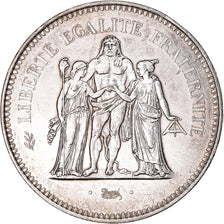 Coin, France, Hercule, 50 Francs, 1978, Paris, MS(60-62), Silver, KM:941.1