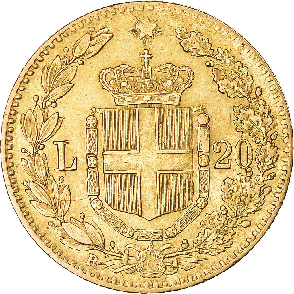 Moneta, Italia, Umberto I, 20 Lire, 1879, Rome, SPL-, Oro, KM:21