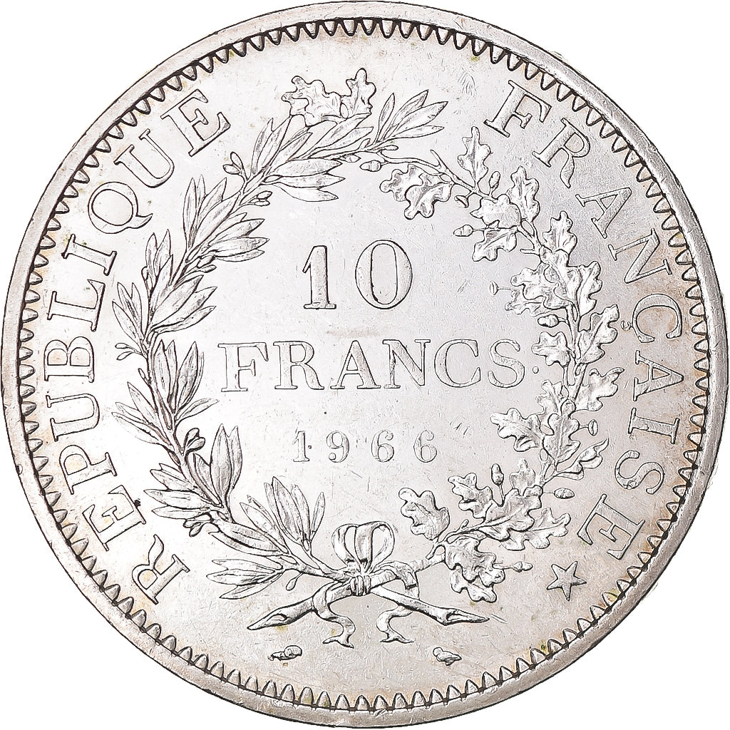 Coin, France, Hercule, 10 Francs, 1966, Paris, AU(55-58), Silver, KM:932