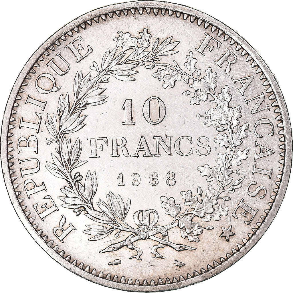 Moneta, Francia, Hercule, 10 Francs, 1968, Paris, SPL-, Argento, KM:932