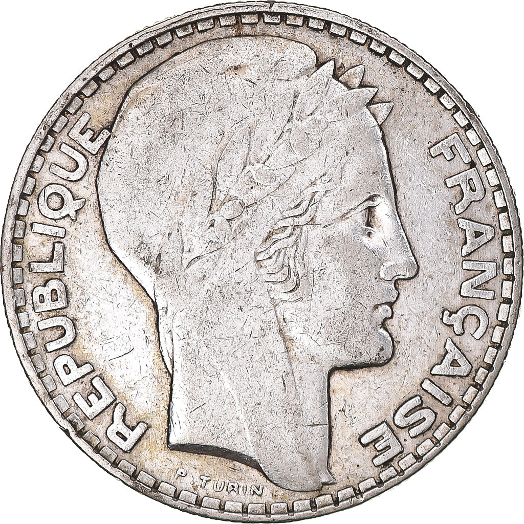 Moeda, França, Turin, 20 Francs, 1929, Paris, EF(40-45), Prata, KM:879