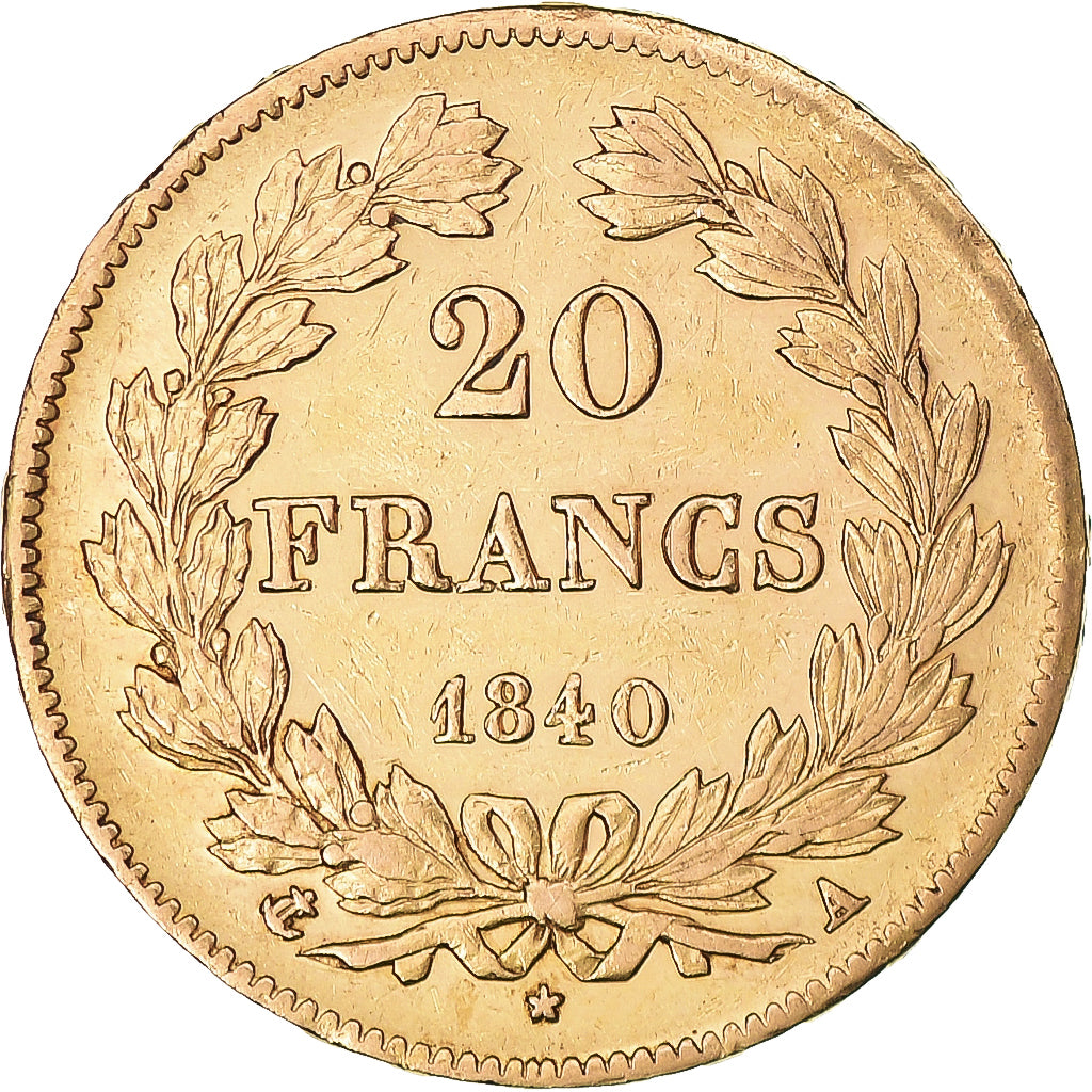 Münze, Frankreich, Louis-Philippe, 20 Francs, 1840, Paris, SS, Gold, KM:750.1