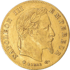 Coin, France, Napoleon III, 5 Francs, 1865, Strasbourg, EF(40-45), Gold