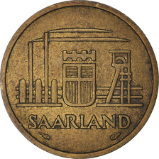 Coin, SAARLAND, 20 Franken, 1954, Paris, EF(40-45), Aluminum-Bronze, KM:2