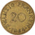 Münze, SAARLAND, 20 Franken, 1954, Paris, SS, Aluminum-Bronze, KM:2
