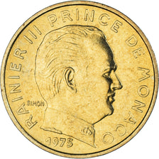 Coin, Monaco, Rainier III, 10 Centimes, 1975, Prince de Monaco, AU(50-53)