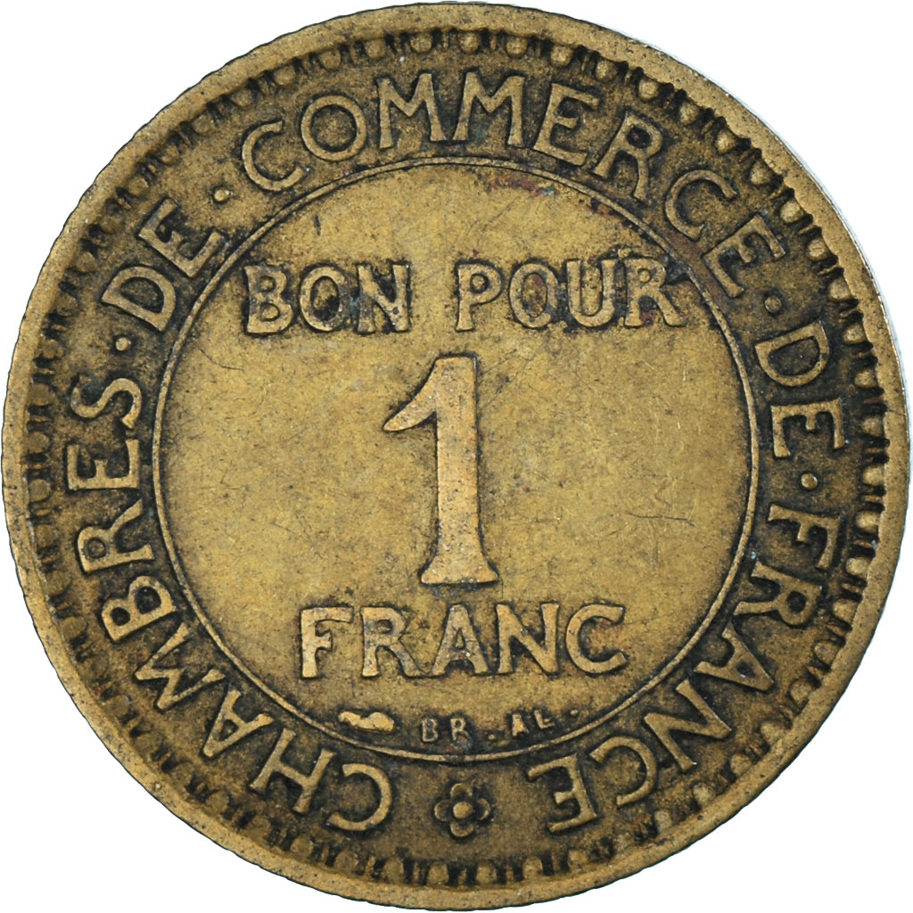 Coin, France, Chambre de commerce, Franc, 1920, Paris, Bon Pour, VF(20-25)