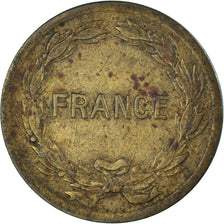 Coin, France, France Libre, 2 Francs, 1944, Philadelphia, F(12-15), Brass