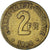 Moneda, Francia, France Libre, 2 Francs, 1944, Philadelphia, BC, Latón, KM:905