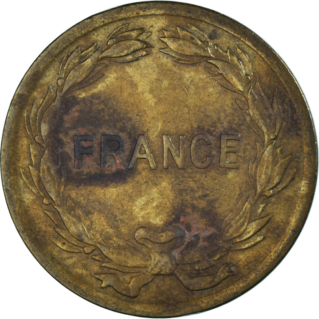 Münze, Frankreich, France Libre, 2 Francs, 1944, Philadelphia, SGE+, Messing