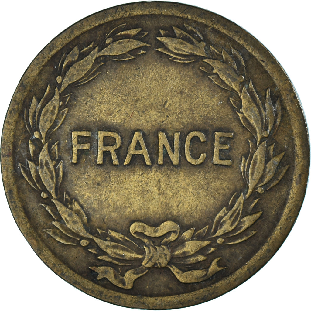 Moneta, Francia, France Libre, 2 Francs, 1944, Philadelphia, MB, Ottone, KM:905