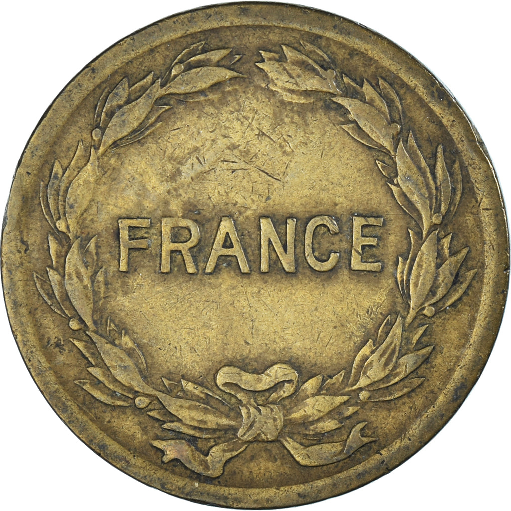 Munten, Frankrijk, France Libre, 2 Francs, 1944, Philadelphia, FR, Tin, KM:905