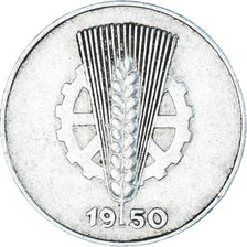 Coin, GERMAN-DEMOCRATIC REPUBLIC, 5 Pfennig, 1950, Berlin, AU(50-53), Aluminum