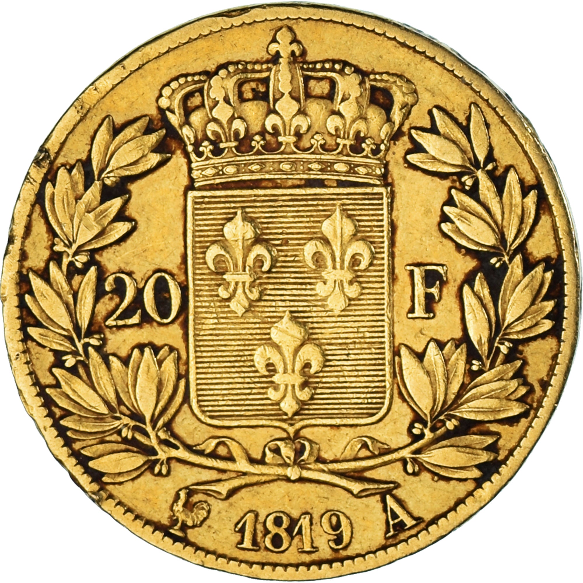 Münze, Frankreich, Louis XVIII, Louis XVIII, 20 Francs, 1819, Paris, S+, Gold