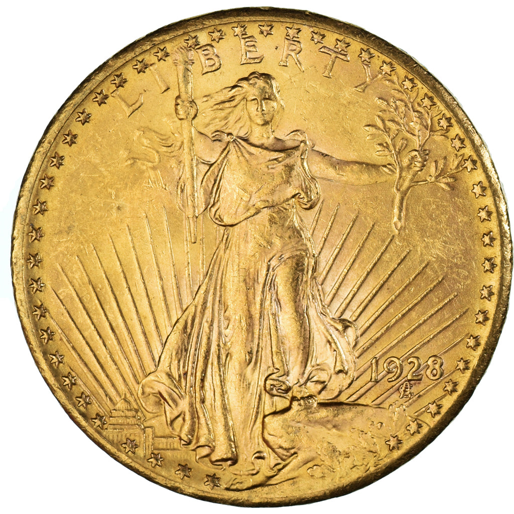 Coin, United States, Saint-Gaudens, $20, Double Eagle, 1928, Philadelphia
