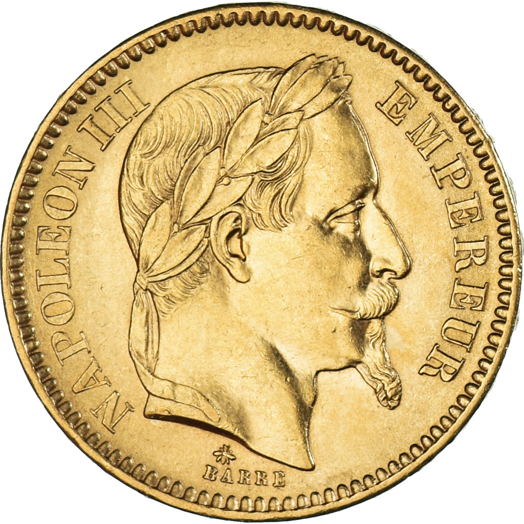 Moneda, Francia, Napoléon III, 20 Francs, 1864, Paris, EBC, Oro, KM:801.1