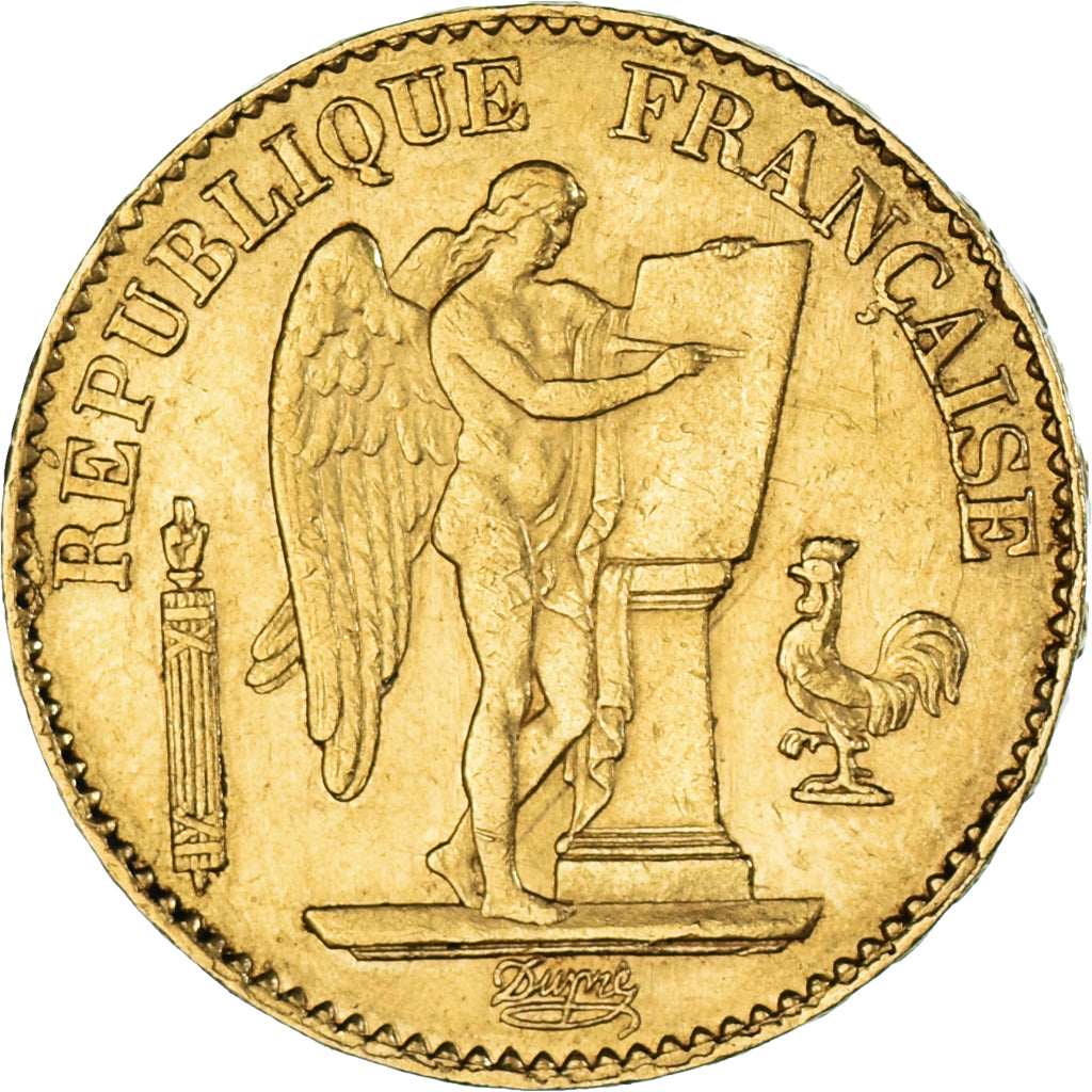 Moneda, Francia, Génie, 20 Francs, 1877, Paris, EBC, Oro, KM:825, Gadoury:1063
