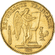 Moneda, Francia, Génie, 20 Francs, 1877, Paris, EBC, Oro, KM:825, Gadoury:1063