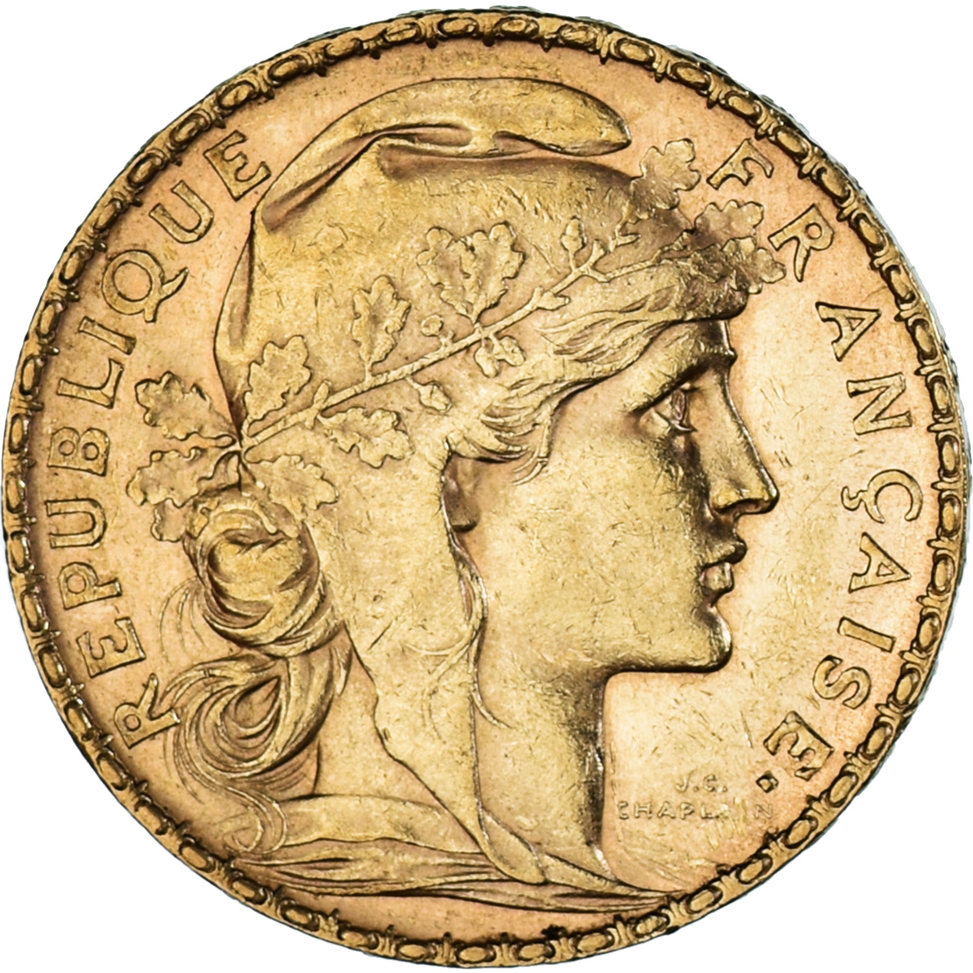 Munten, Frankrijk, Marianne, 20 Francs, 1904, Paris, Coq, PR, Goud, KM:847