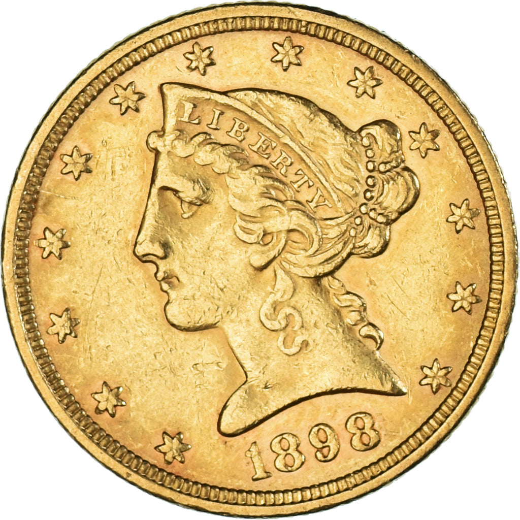 Münze, Vereinigte Staaten, Coronet Head, $5, Half Eagle, 1898, U.S. Mint