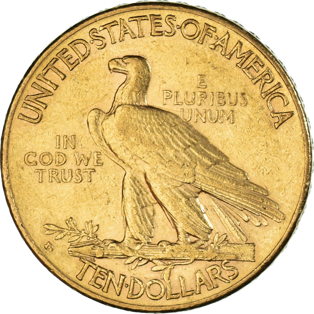 Moneda, Estados Unidos, Indian Head, $10, Eagle, 1908, Philadelphia, EBC, Oro