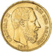 Moneda, Bélgica, Leopold II, 20 Francs, 20 Frank, 1869, Brussels, MBC+, Oro