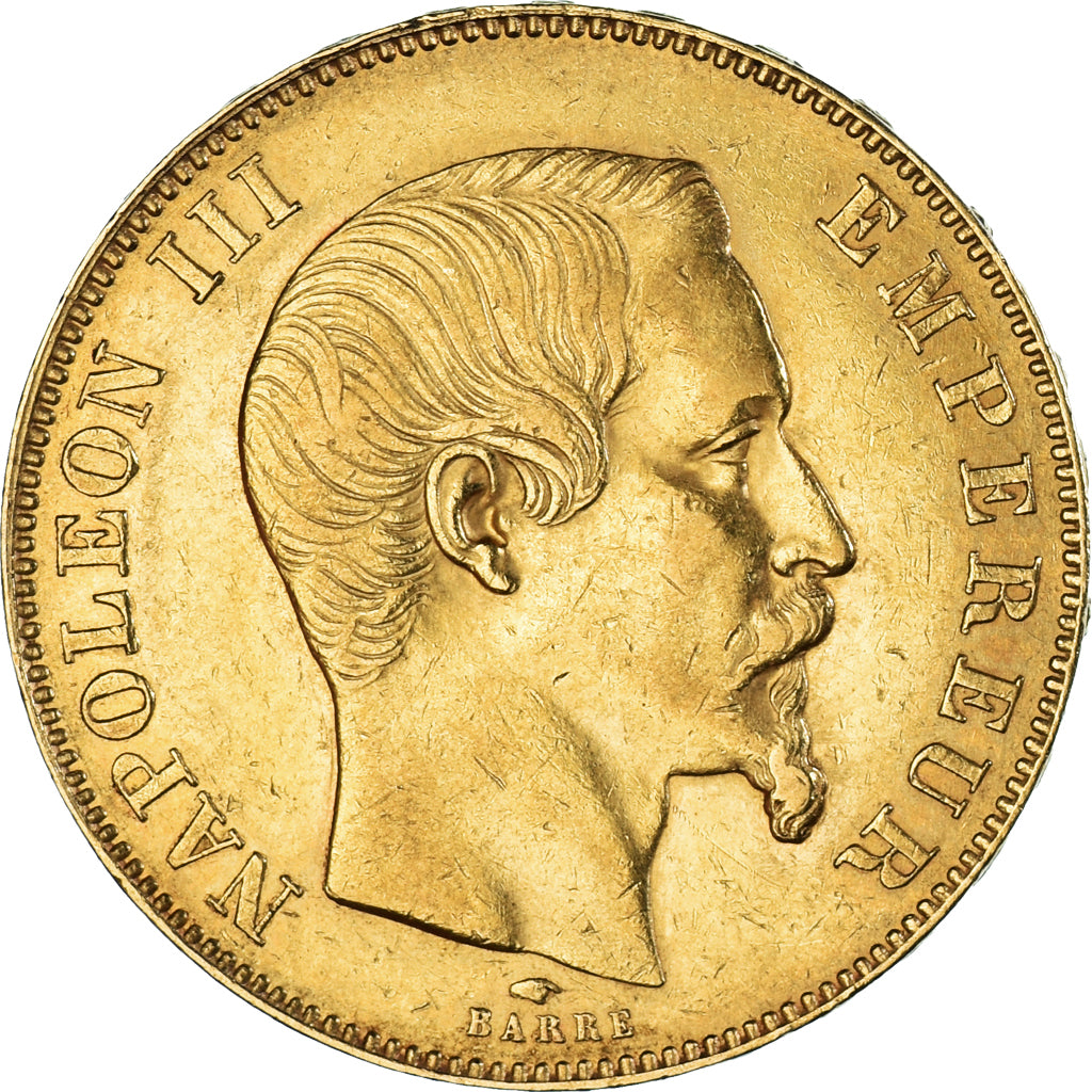 Munten, Frankrijk, Napoleon III, 50 Francs, 1857, Paris, PR, Goud, KM:785.1