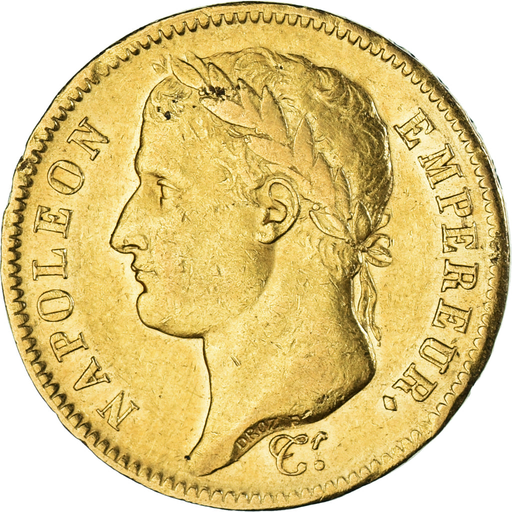 Moneda, Francia, Napoléon I, 40 Francs, 1812, Paris, MBC, Oro, KM:696.1