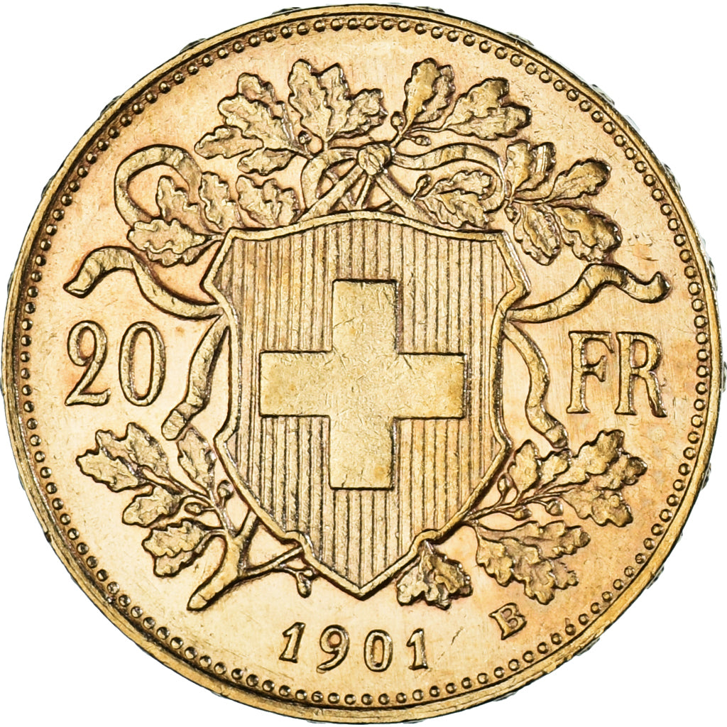 Moneda, Suiza, 20 Francs, 1901, Bern, EBC, Oro, KM:35.1
