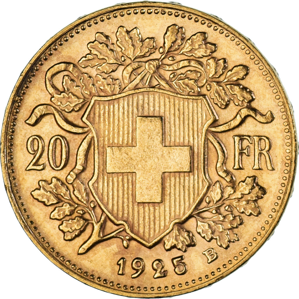 Moneda, Suiza, 20 Francs, 1925, Bern, SC, Oro, KM:35.1