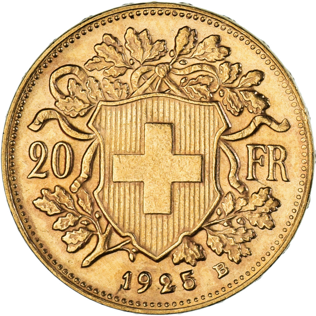 Moneda, Suiza, 20 Francs, 1925, Bern, SC, Oro, KM:35.1