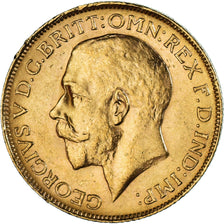 Monnaie, Australie, George V, Souverain, Sovereign, 1918, Perth, TTB+, Or, KM:29