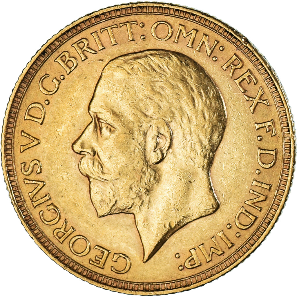 Moeda, África do Sul, George V, Souverain, Sovereign, 1929, Pretoria