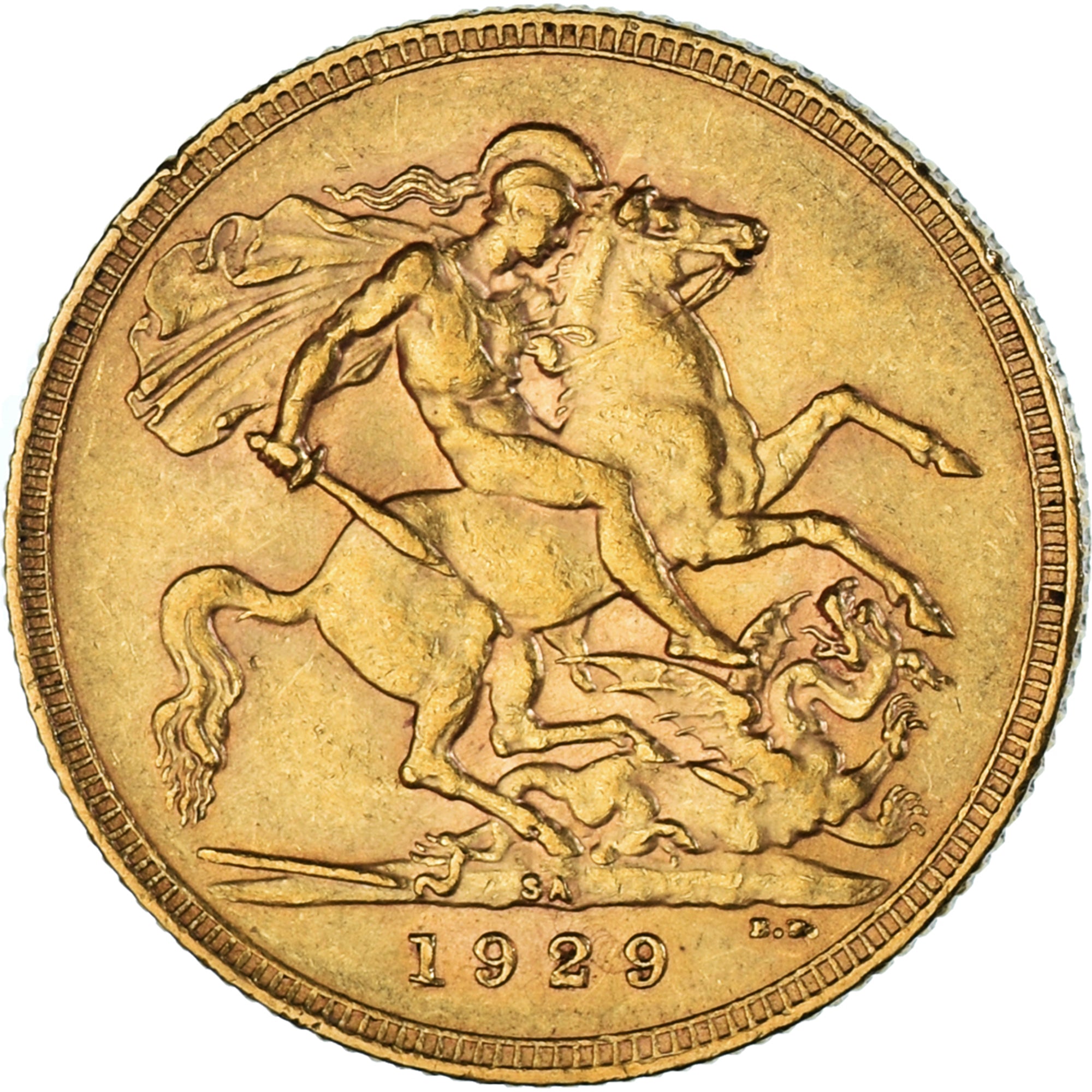 Moeda, África do Sul, George V, Souverain, Sovereign, 1929, Pretoria