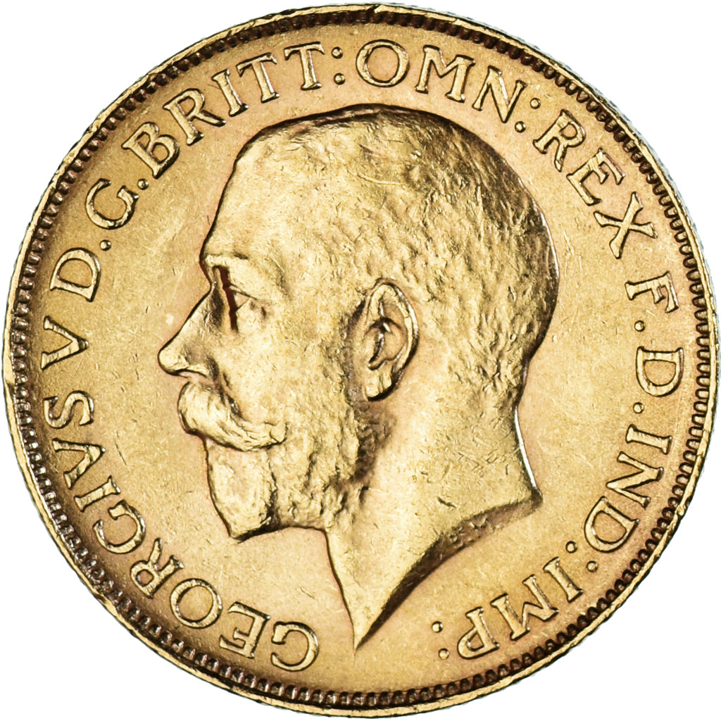 Moeda, África do Sul, George V, Souverain, Sovereign, 1926, AU(50-53), Dourado