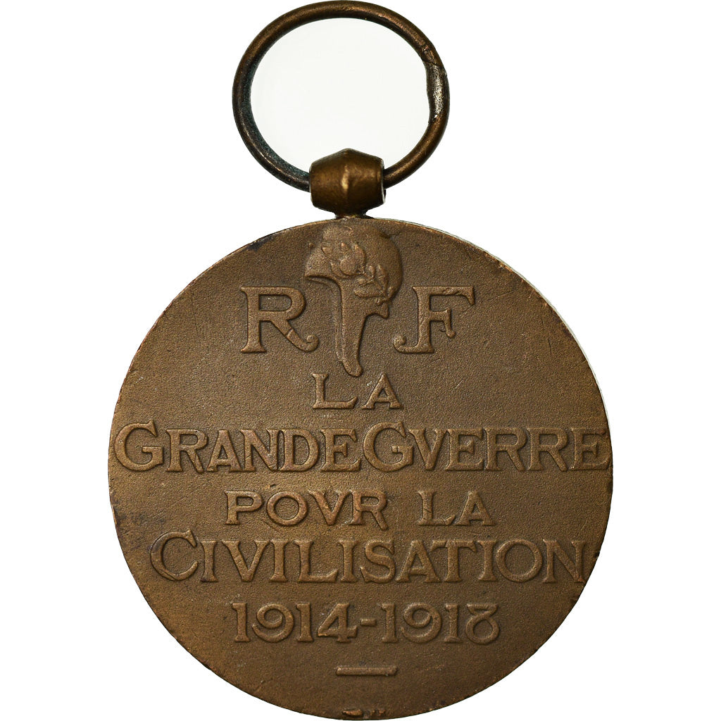 France, La Grande Guerre pour la Civilisation, Medal, 1914-1918, Very Good