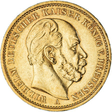 Moeda, Estados Alemães, PRUSSIA, Wilhelm I, 20 Mark, 1883, Berlin, AU(55-58)