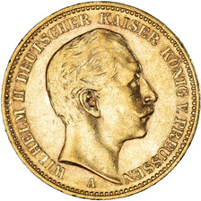 Moeda, Estados Alemães, PRUSSIA, Wilhelm II, 20 Mark, 1905, Berlin, AU(50-53)