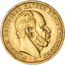 Moeda, Estados Alemães, PRUSSIA, Wilhelm I, 20 Mark, 1873, Frankfurt
