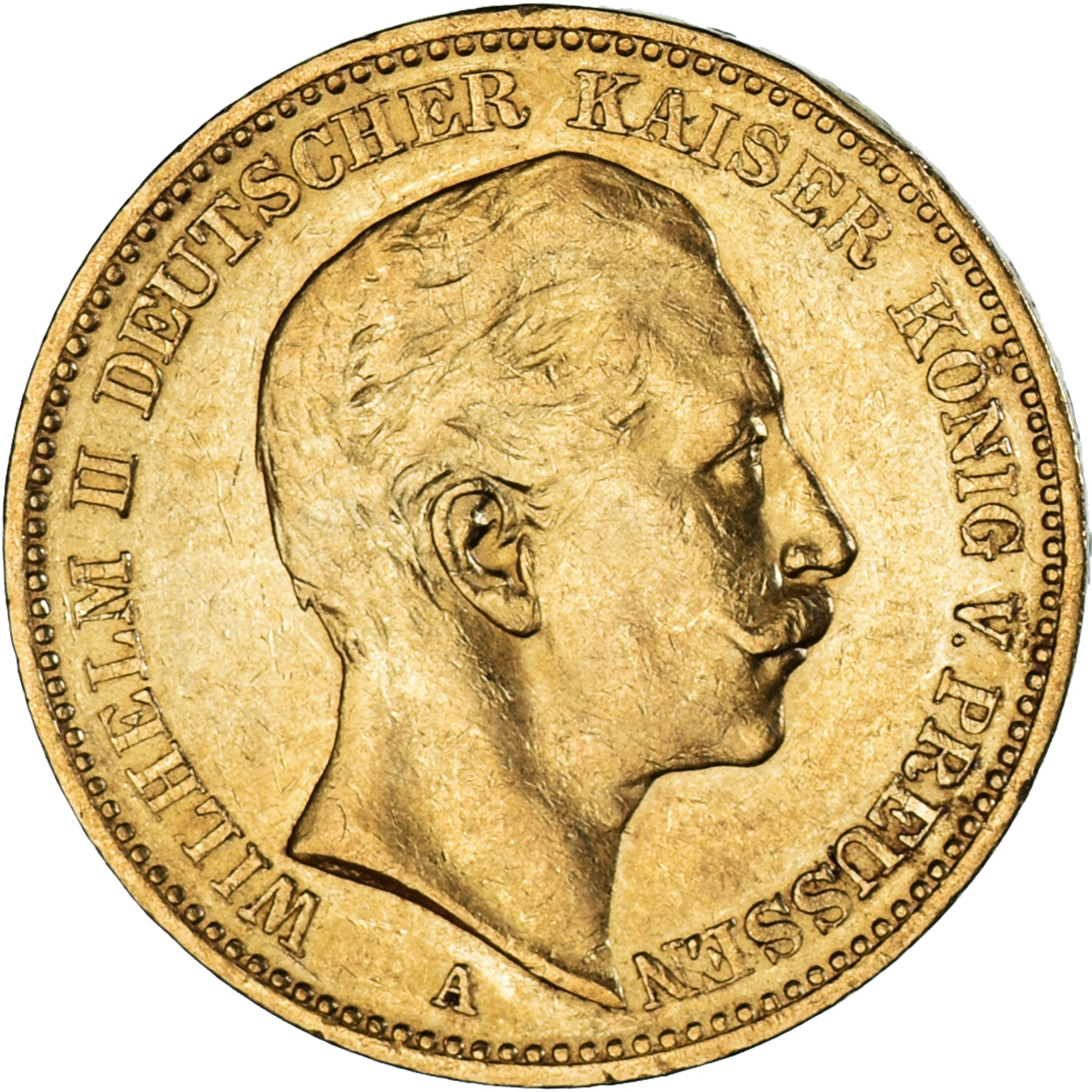 Munten, Duitse staten, PRUSSIA, Wilhelm II, 20 Mark, 1896, Berlin, PR+, Goud
