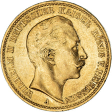 Munten, Duitse staten, PRUSSIA, Wilhelm II, 20 Mark, 1896, Berlin, PR+, Goud