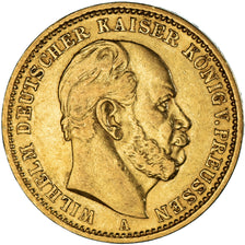 Moeda, Estados Alemães, PRUSSIA, Wilhelm I, 20 Mark, 1872, Berlin, AU(55-58)